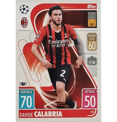 Topps Champions League 2021/2022 Nr 348 Davide Calabria