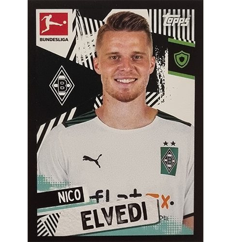 Topps Bundesliga Sticker Saison 2021/2022 Nr 349 Nico Elvedi