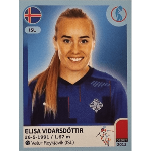 Panini Frauen EM 2022 Sticker - Nr 349 Elisa Vidarsdottir