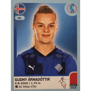 Panini Frauen EM 2022 Sticker - Nr 354 Gudny Arnadottir