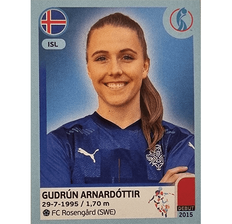 Panini Frauen EM 2022 Sticker - Nr 355 Gudrun Arnardottir