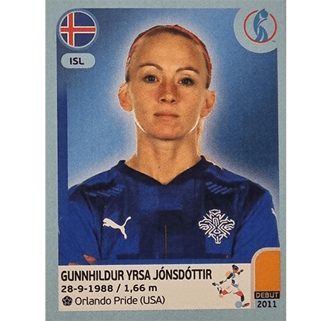 Panini Frauen EM 2022 Sticker - Nr 356 Gunnhildur Yrsa Jonsdottir