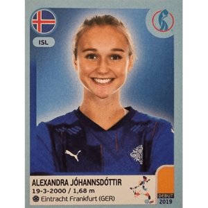 Panini Frauen EM 2022 Sticker - Nr 359 Alexandra Johannsdottir