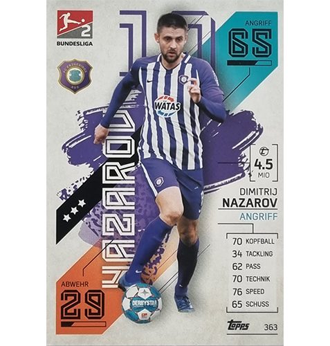 Topps Match Attax Bundesliga 2021/22 Nr 363 Dimitrij Nazarov