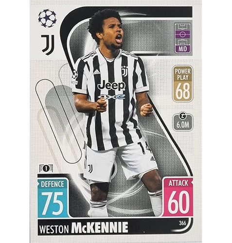 Topps Champions League 2021/2022 Nr 366 Weston McKennie