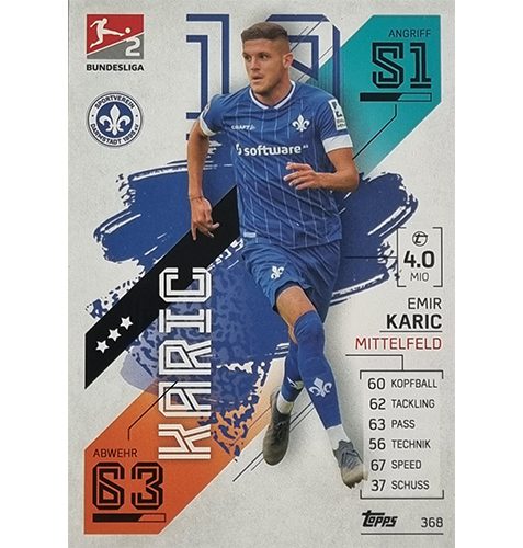 Topps Match Attax Bundesliga 2021/22 Nr 368 Emir Karic