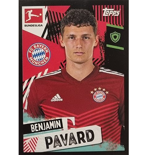 Topps Bundesliga Sticker Saison 2021/2022 Nr 374 Benjamin Pavard