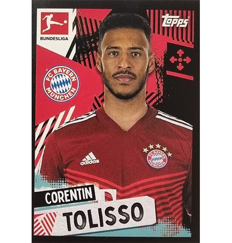 Topps Bundesliga Sticker Saison 2021/2022 Nr 378 Corentin Tolisso