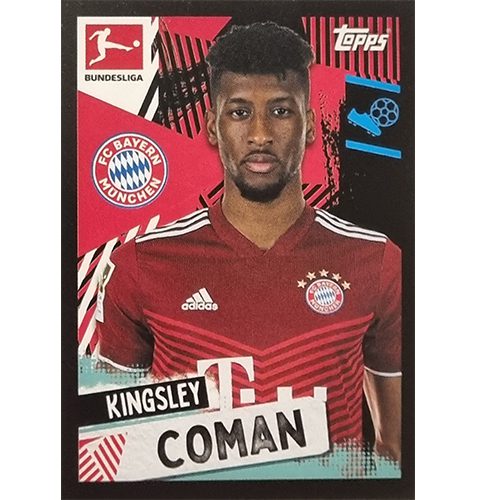 Topps Bundesliga Sticker Saison 2021/2022 Nr 381 Kingsley Coman