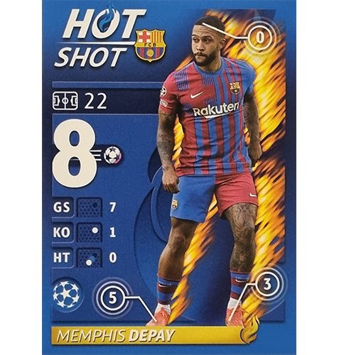 Topps Champions League Sticker 2021/2022 Nr 375 Memphis Depay