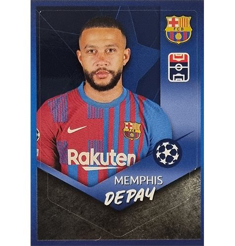 Topps Champions League Sticker 2021/2022 Nr 386 Memphis Depay