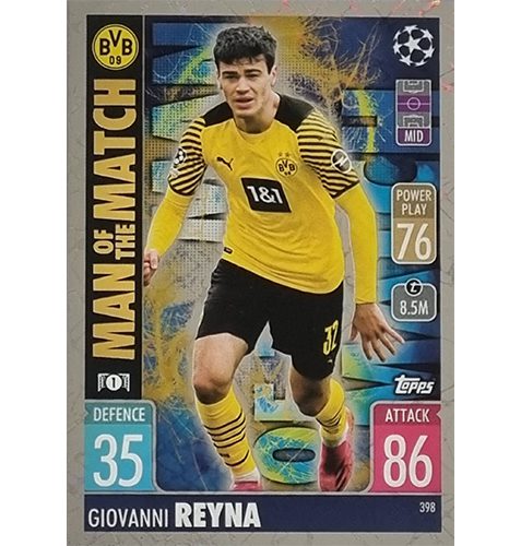 Topps Champions League 2021/2022 Nr 398 Giovanni Reyna