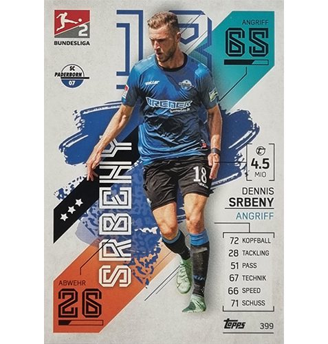 Topps Match Attax Bundesliga 2021/22 Nr 399 Dennis Srbeny