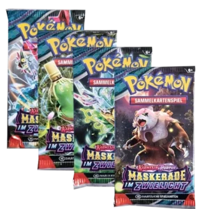 Pokemon Karmesin und Purpur Maskerade im Zwielicht - 4x Booster Pack