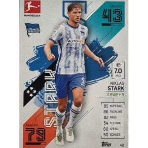 Topps Match Attax Bundesliga 2021/22 Nr 040 Niklas Stark
