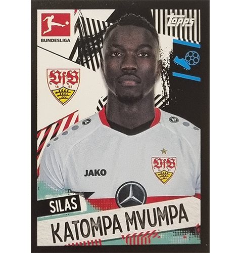 Topps Bundesliga Sticker Saison 2021/2022 Nr 404 Silas Katompa Mvumpa