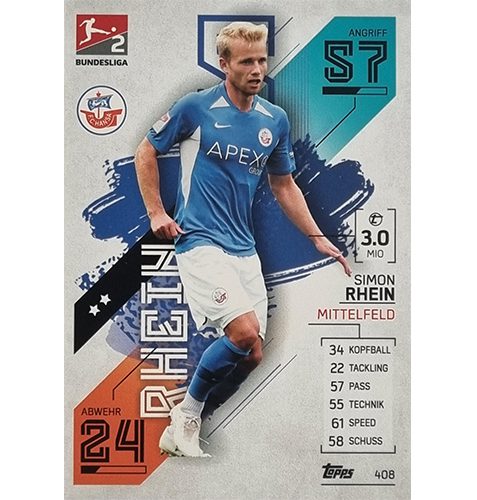 Topps Match Attax Bundesliga 2021/22 Nr 408 Simon Rhein