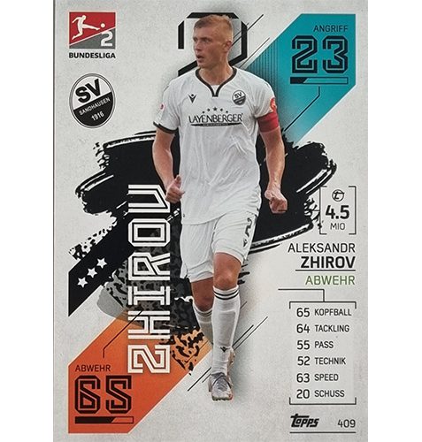 Topps Match Attax Bundesliga 2021/22 Nr 409 Aleksandr Zhirov