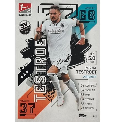 Topps Match Attax Bundesliga 2021/22 Nr 411 Pascal Testroet