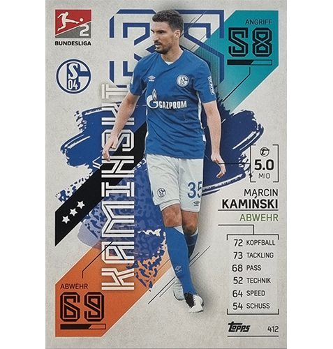 Topps Match Attax Bundesliga 2021/22 Nr 412 Marcin Kaminski