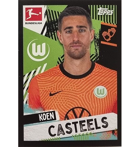 Topps Bundesliga Sticker Saison 2021/2022 Nr 414 Koen Casteels