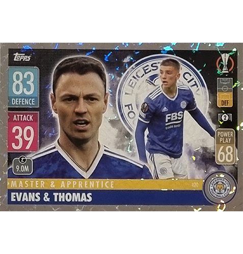 Topps Champions League 2021/2022 Nr 420 Evans und Thomas