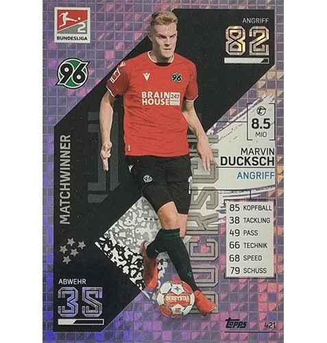 Topps Match Attax Bundesliga 2021/22 Nr 421 Marvin Ducksch