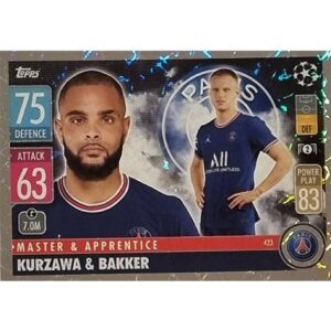 Topps Champions League 2021/2022 Nr 423 Kurzawa und Bakker