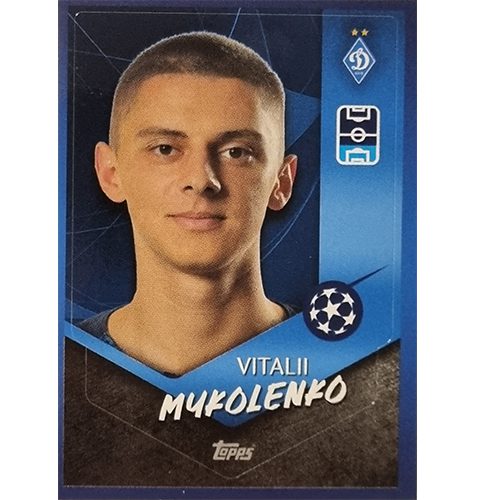 Topps Champions League Sticker 2021/2022 Nr 415 Vitalii Mykolenko