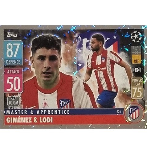 Topps Champions League 2021/2022 Nr 426 Gimenez und Lodi