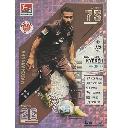 Topps Match Attax Bundesliga 2021/22 Nr 428 Daniel Kofi Kyereh