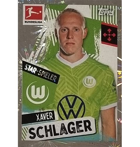 Topps Bundesliga Sticker Saison 2021/2022 Nr 428 Xaver Schlager