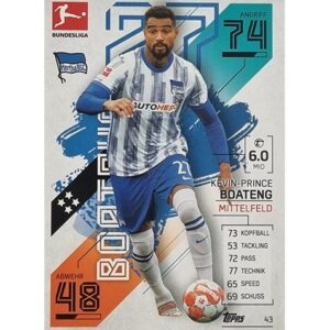 Topps Match Attax Bundesliga 2021/22 Nr 043 Kevin Prince Boateng