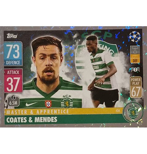 Topps Champions League 2021/2022 Nr 434 Coates und Mendes