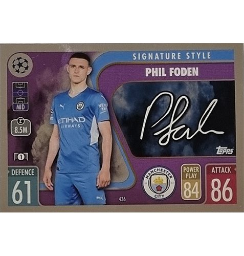 Topps Champions League 2021/2022 Nr 436 Phil Foden