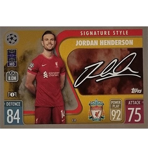 Topps Champions League 2021/2022 Nr 438 Jordan Henderson