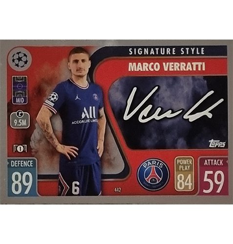 Topps Champions League 2021/2022 Nr 442 Marco Verratti