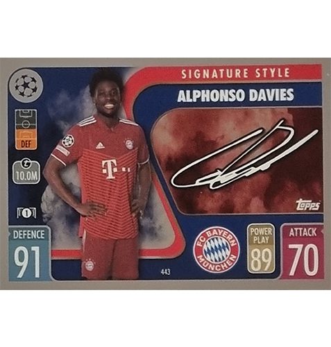 Topps Champions League 2021/2022 Nr 443 Alphonso Davies