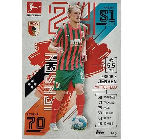 Topps Match Attax Extra 2021/22 Bundesliga - 446 Frederik Jensen