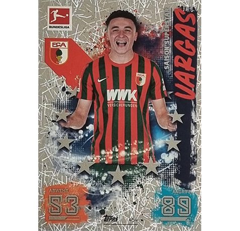 Topps Match Attax Extra 2021/22 Bundesliga - 454 Vargas Saison Superstar