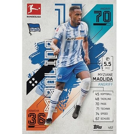 Topps Match Attax Extra 2021/22 Bundesliga - 457 Myziane Maolida