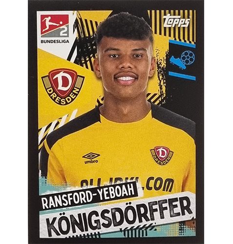 Topps Bundesliga Sticker Saison 2021/2022 Nr 458 Ransford Yeboah Königsdörffer