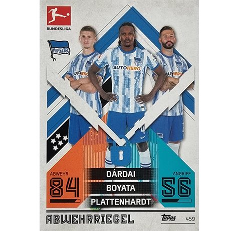 Topps Match Attax Extra 2021/22 Bundesliga - 459 Dardei Boyata Plattenhardt