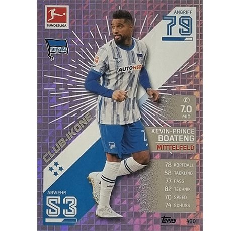 Topps Match Attax Extra 2021/22 Bundesliga - 460 KevinPrince Boateng Club Ikone