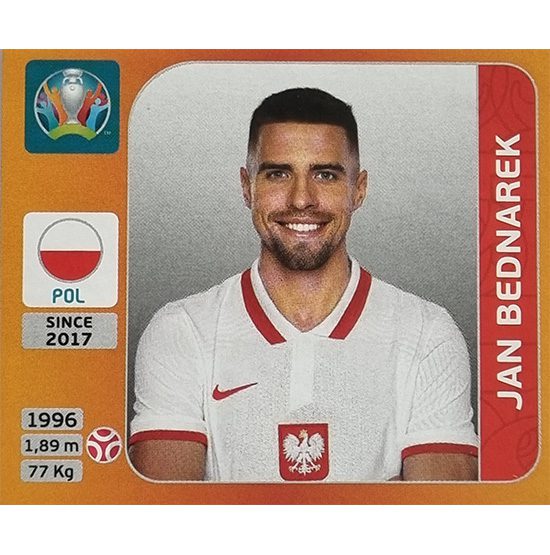 Panini EURO 2020 Sticker Nr 462 Jan Bednarek