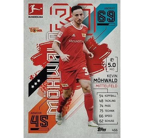 Topps Match Attax Extra 2021/22 Bundesliga - 466 Kevin Möhwald