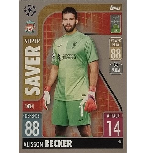 Topps Champions League 2021/2022 Nr 047 Alisson Becker