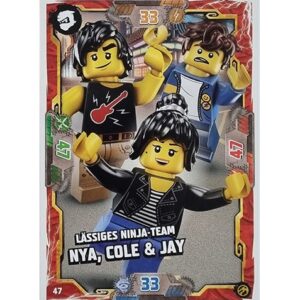 Lego Ninjago Serie 7 Trading Cards Geheimnisse der Tiefe - Nr 047 Lässiges Ninja - Team Nya