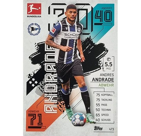 Topps Match Attax Extra 2021/22 Bundesliga - 473 Andres Andrade