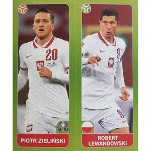 Panini EURO 2020 Sticker Nr 484 Zielinski Lewandowski